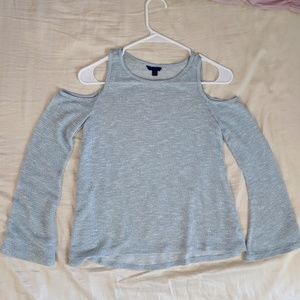 Aeropostale Cold Shoulder Long Sleeve Top